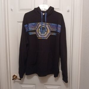 Marvel Wakanda Forever Black Panther Hoodie Men's Size XXL Black Graphic